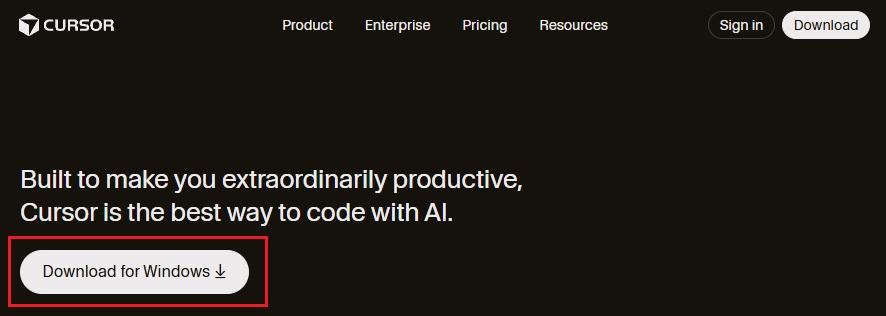 Скачивание Cursor IDE