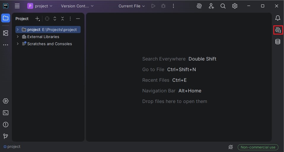Кнопка открытия чата AI Assistant