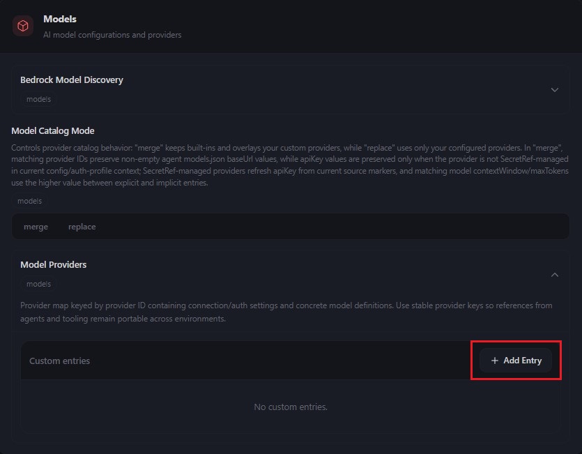 Добавление провайдера OpenClaw